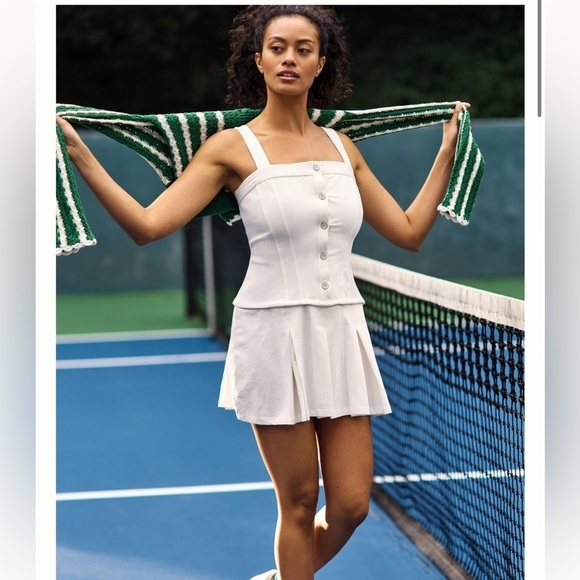 NWT Daily Practice by Anthropologie Sleeveless Pleated Mini Dress - Picture 1 of 8